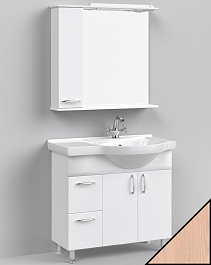 Водолей Мебель для ванной Колумбия 90 L дуб – фотография-1